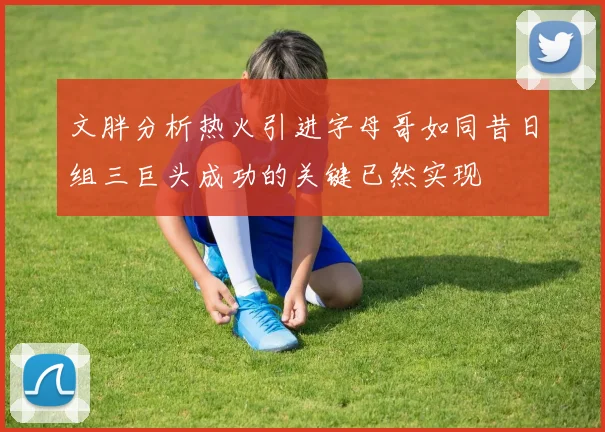 文胖分析热火引进字母哥如同昔日组三巨头成功的关键已然实现